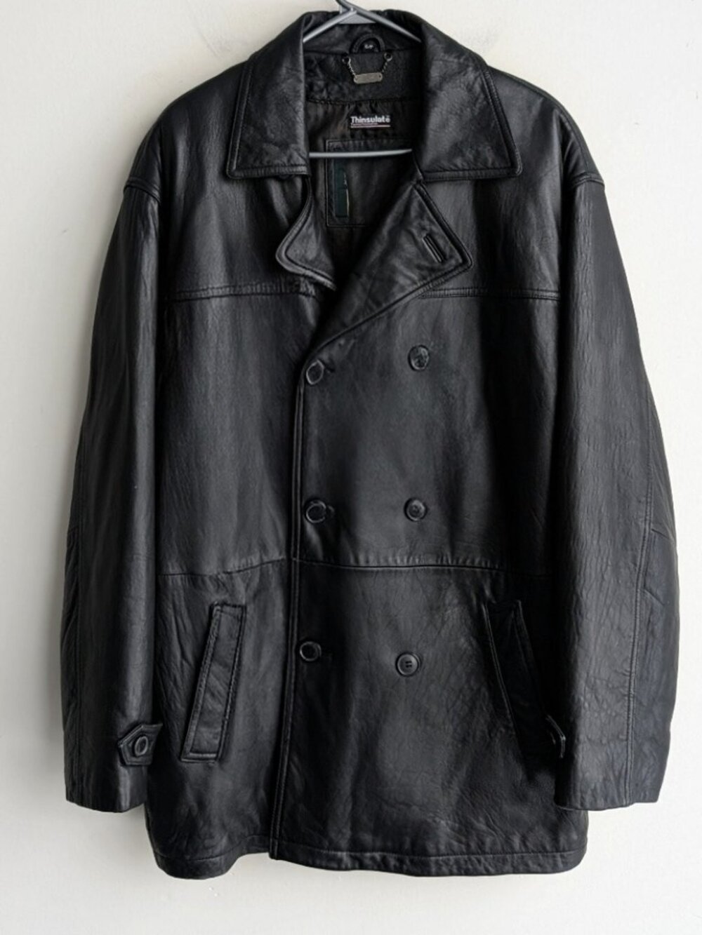 Vintage Danier Men's Black Leather Jacket